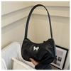 Stylish Korean Fashion Simple Solid Color Small Square Bag For Women With Bow Knot Design Perfect For Everyday Use