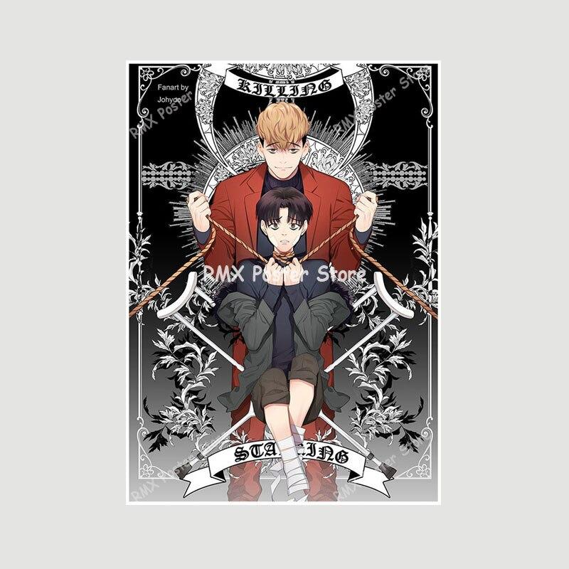 Белая бумага аниме Killing Stalking плакат манга персонаж живопись картина настенные художественные принты украшение для гостиной домашний декор