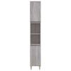 Bathroom Cabinet Gray Sonoma 30 x 30 x 190 cm Particleboard