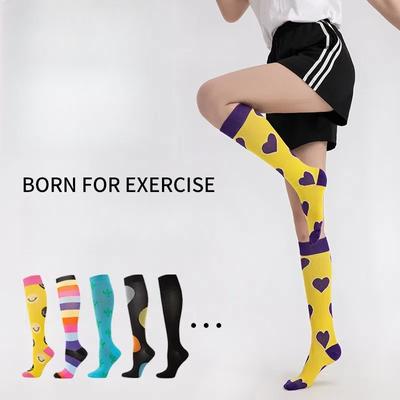 Медицинские компрессионные носки для женщин и мужчин с кровообращением 20–30 мм рт. ст., лучше всего подходят для бега, спортивных пеших прогулок, путешествий, полетов, медсестер