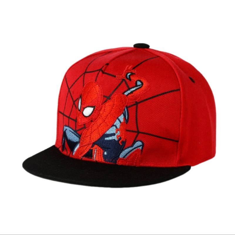 #Anime Cartoon Spiderman Hats for Kids Toddler Baby Baseball Cap Spring Summer Children's Snapback Hip Hop Adjustable Caps