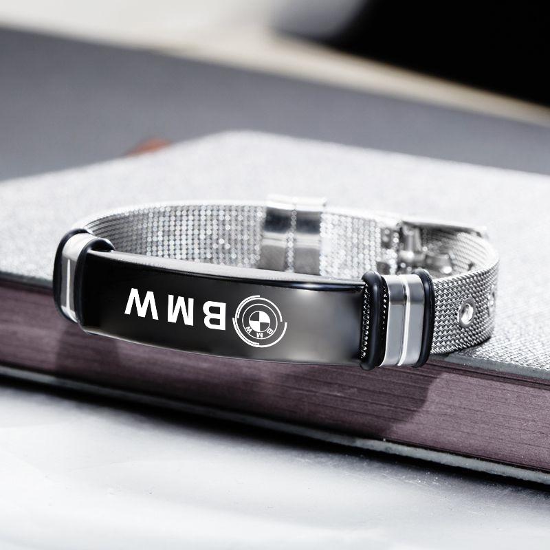 Для 50-летия BMW G20 G30 G32 E90 E84 F48 F39 Персонализированное Модное и Универсальное Регулируемое Нержавеющее Стальное Украшение-Браслет