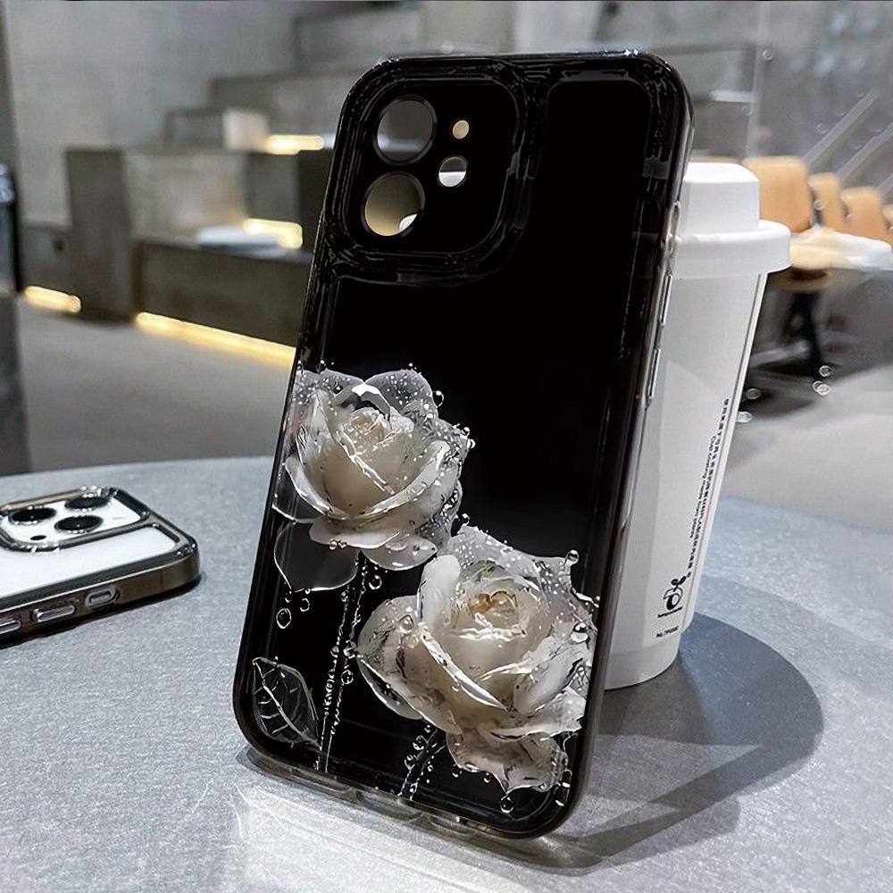 Прозрачный чехол для телефона Lotus Flower для iPhone 16 Pro, чехол для iPhone 13 11 15 12 14 Pro Max XR XS X 8 7 Plus SE, противоударный чехол