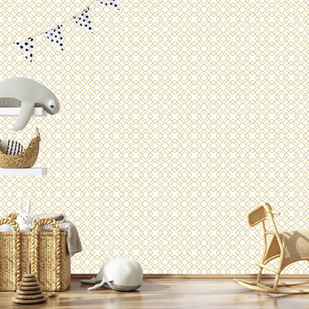Wallpaper Modern Geometric Pattern for Living Room and Bedroom 50x1000