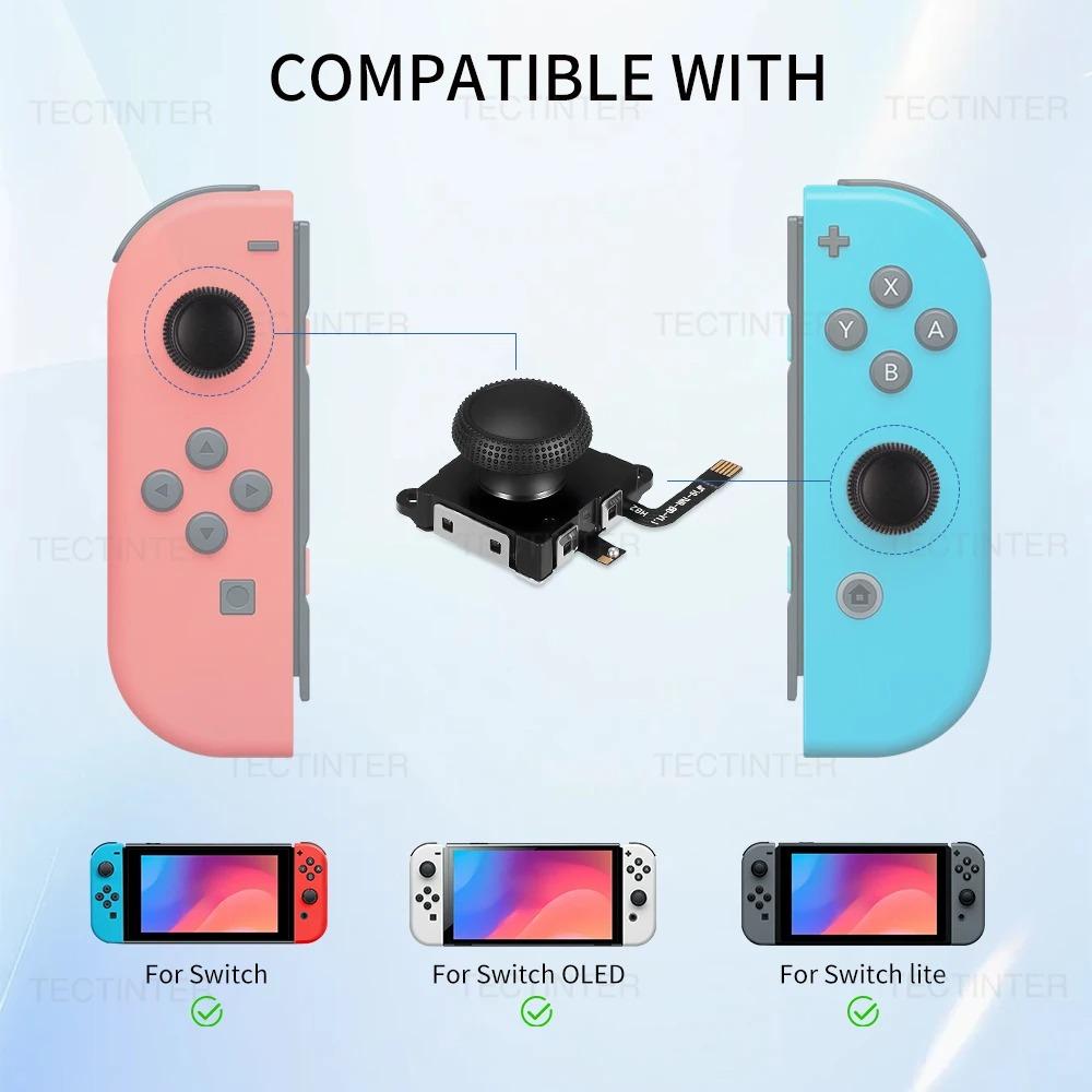 2/4 шт. Замена джойстика на эффекте Холла для Nintendo Switch/Lite/OLED Joypad 3D Аналоговый стик Запчасти для ремонта Аксессуары