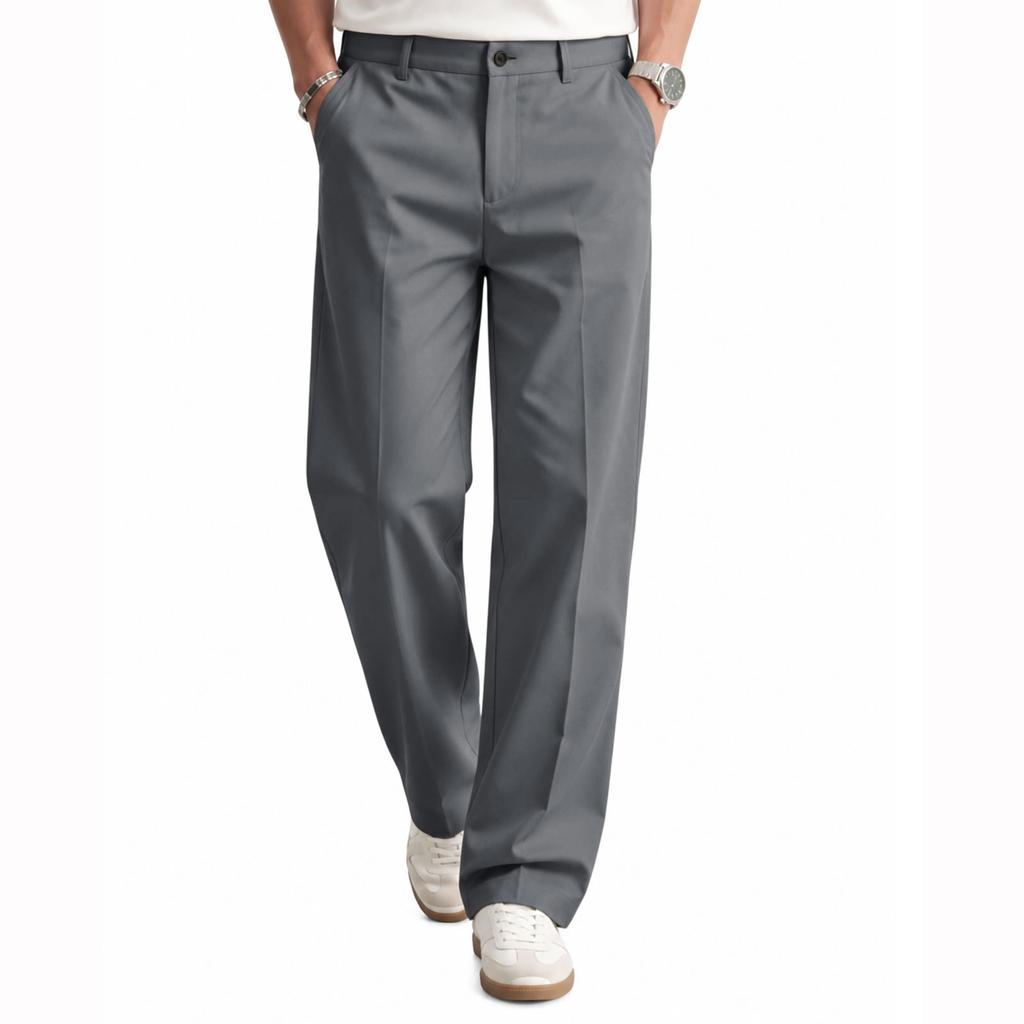Мужские прямые повседневные брюки для весны и осени, Business Casual, для повседневной носки