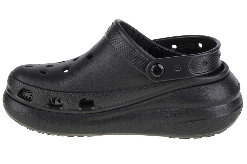 Crocs Classic Crush Clog, женские черные шлепанцы