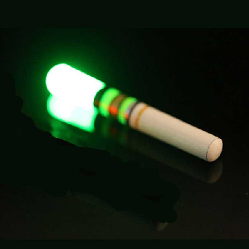 Электронный светящийся плавающий светодиодный поплавок на батарейках для темной воды ночной рыбалки светящаяся палка