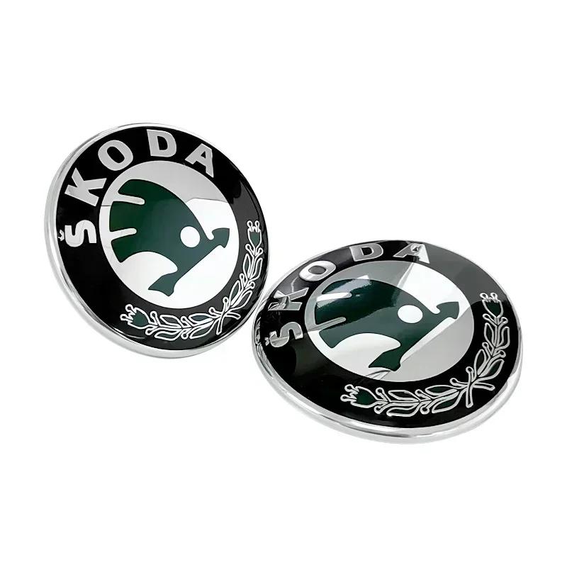 Car Sticker 2025 New Car Rear Front Emblem Trunk Badge Sticker for Skoda Kodiaq Karoq 2 A7 Tour VRS Superb Octavia Yeti Fabia 1