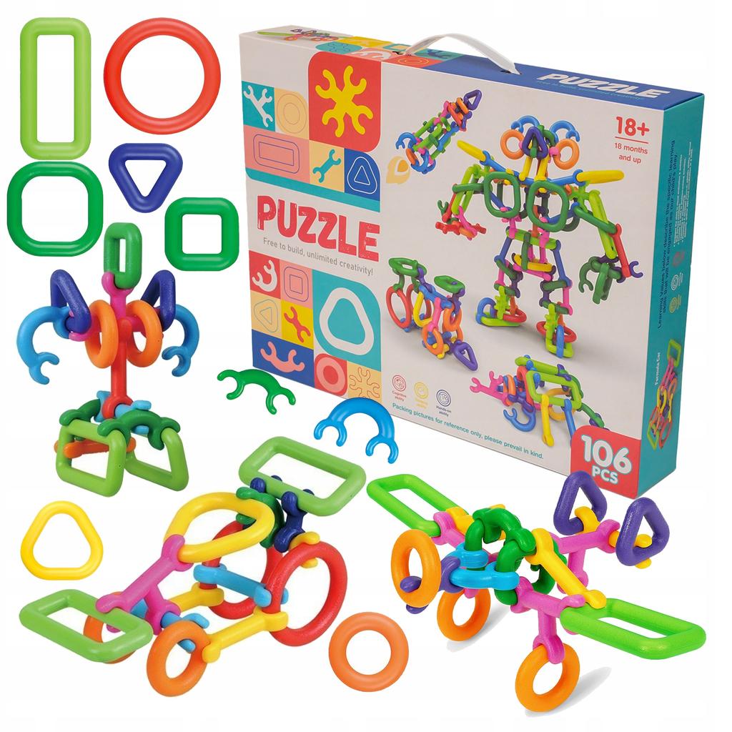 [PACZA] Construction blocks for children 106 pieces Z3375