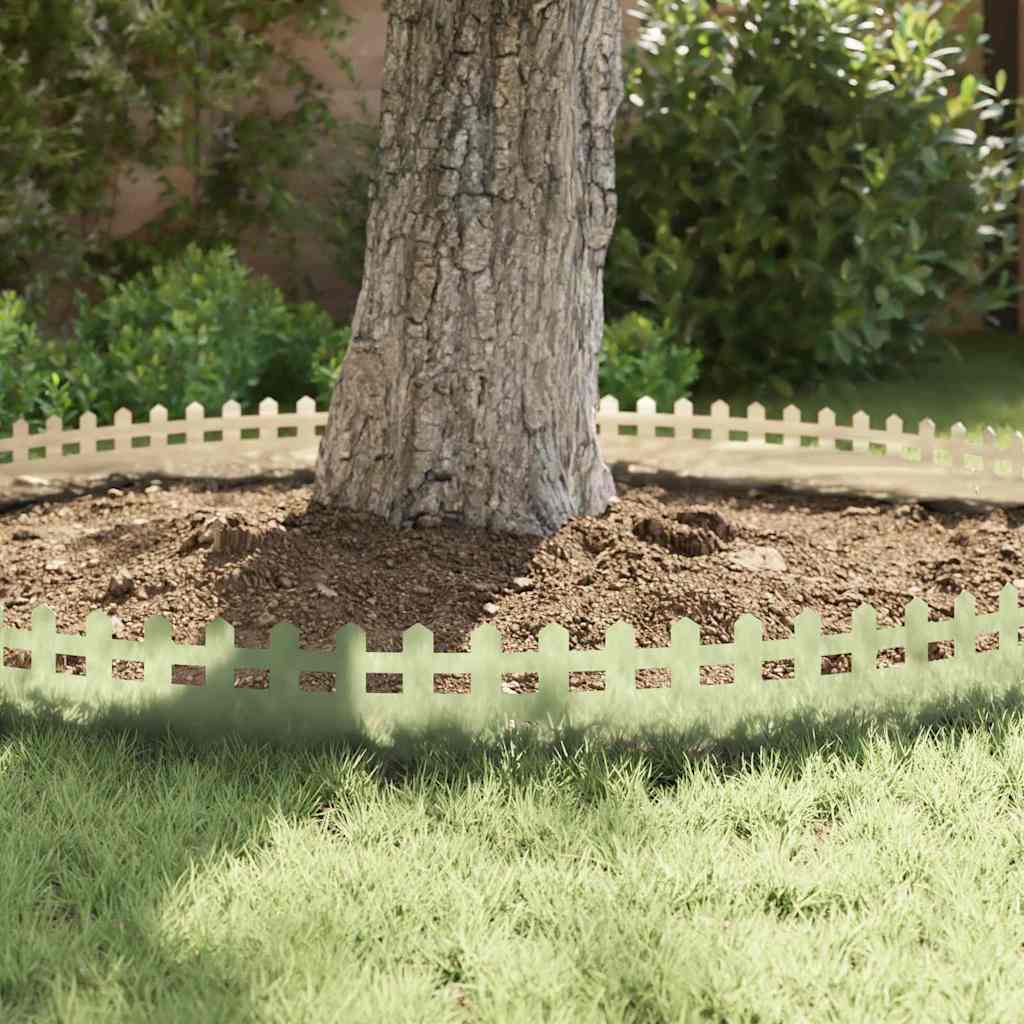Lawn Edging 10 pcs Silver 103 x 0.05 x 22 cm Galvanized Steel