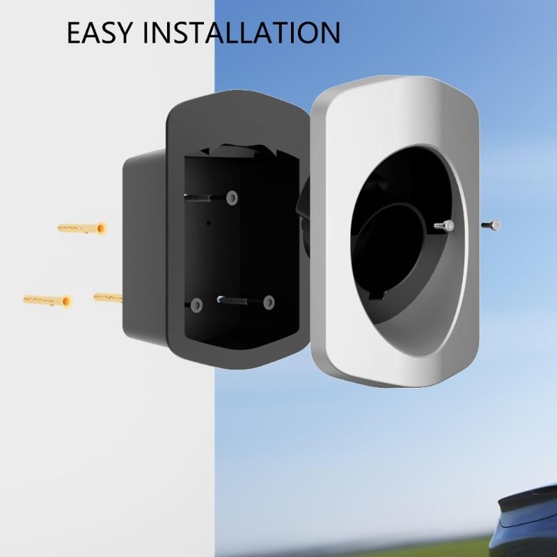 EV Chargers Holder Electric Car Chargers Wall Mount Chargers Station Dock Organizes Cable Safely Secures Plugs Position