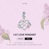 WOSTU Стерлингового серебра 925 пробы, милое сердце, подвеска в форме кота, подвеска из бисера для женщин, подходит для оригинального браслета «сделай сам», ожерелье, ювелирное изделие, подарок