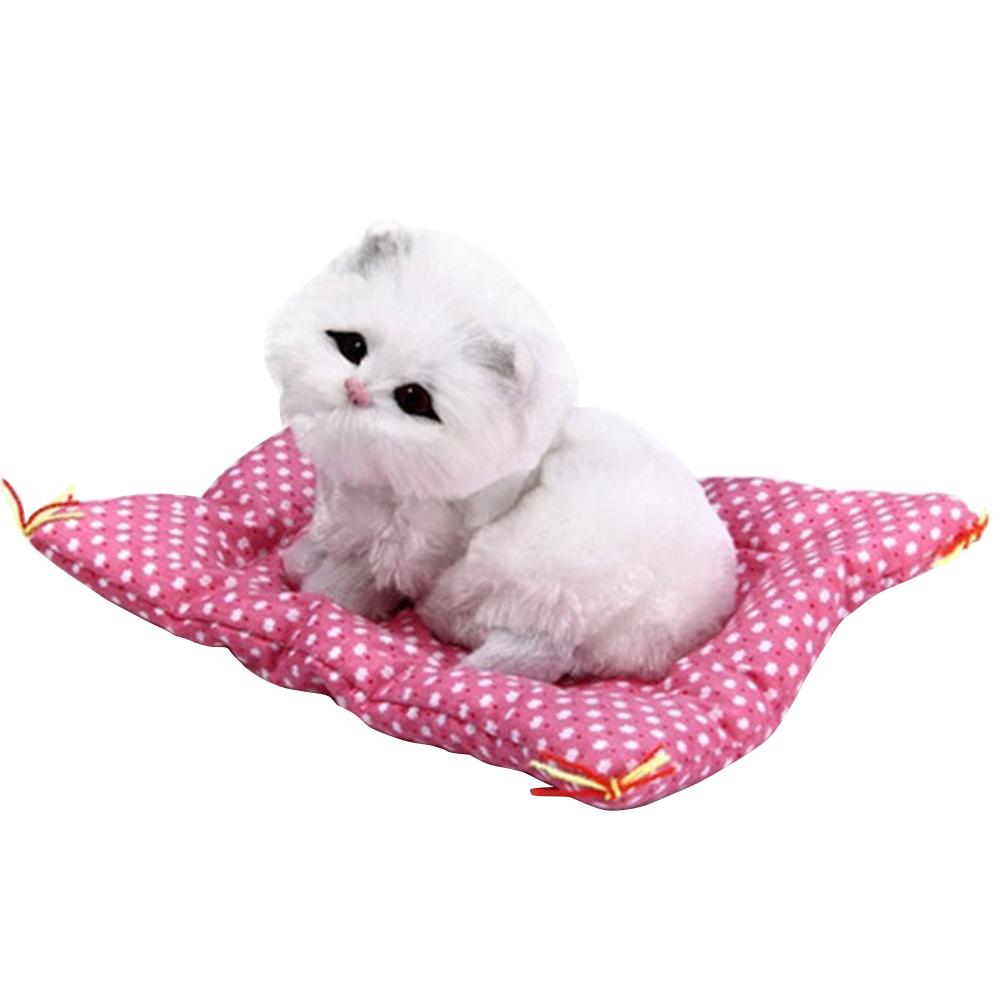 Mom&Me Animal Doll Plush Sleeping Cats Toy with Sound Kids Birthday Gift