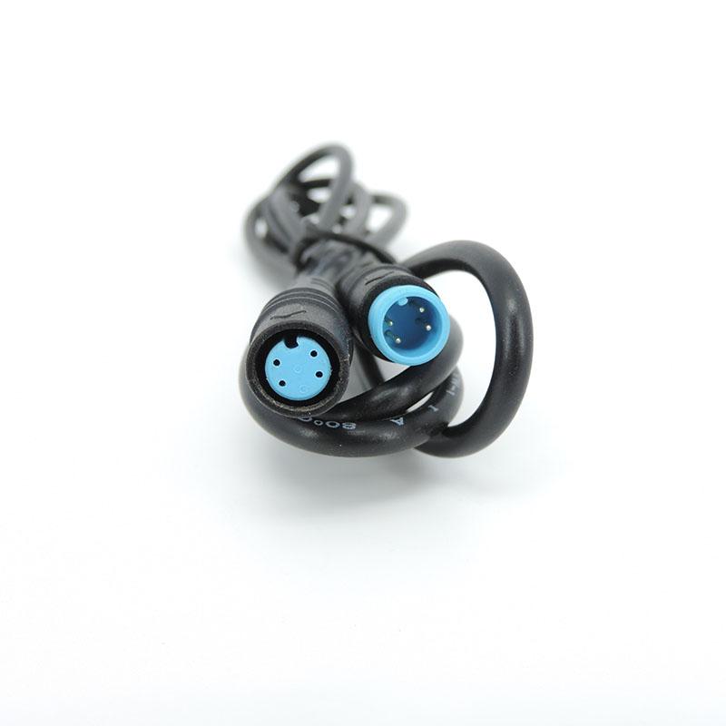 Waterproof 9mm M8 2 3 4 5 6 Core Pin Male To Female Ebike Sensor Cable M/F Speed Extend Connector Electric Bicycle