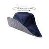 Korean Striped Double-side Bucket Hat For Women Wide Brim Anti-UV Sun Protection Panama Cap Outdoor Beach Travel Fishmen Caps