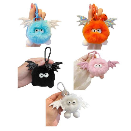 Yousheng Keychain Pendant Cartoon Doll Charm with Wings Plush Key Chain Versatile Decoration Keys Backpack Wallet Accessories