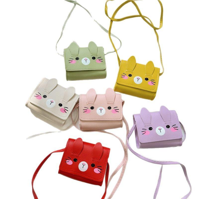 Новая детская сумка с милым кроликом, маленькая сумка, повседневная сумка через плечо, сумка-мессенджер, мини-сумка для пеленания младенцев с рисунком