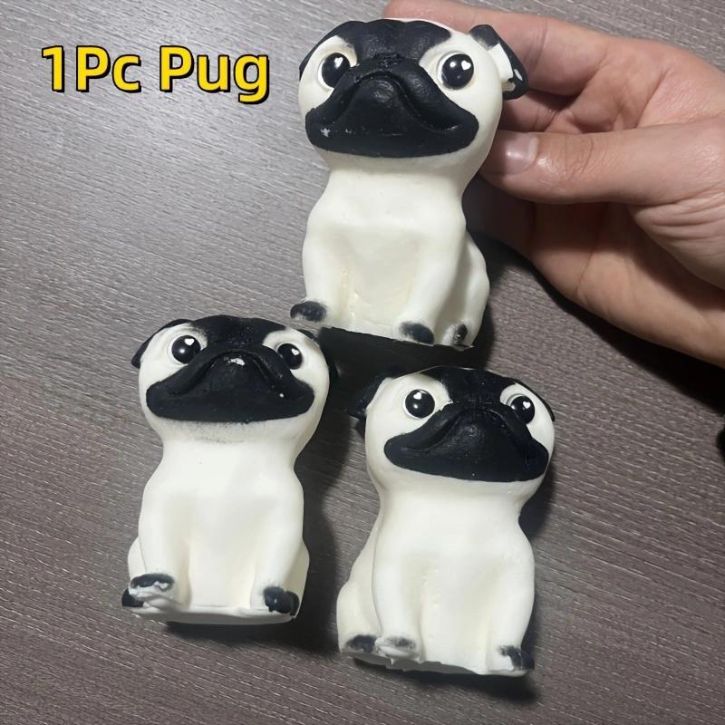 Сквиши Щенок Животное Игрушка для Сжимания Детская Мягкая Игрушка для Щипков Бульдог Мопс Поп Игрушки-Непоседы Собака Настольный Декор для Офиса Развлечения Игры Подарок