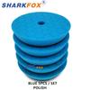 Sharkfox 5 шт./лот 3"(80мм)/5"(125мм)/6"(150мм) Автомобильные губчатые полировальные круги для DA/RO/GA полировальной машины