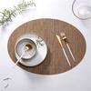 Place Mat Anti-scratch Insulated Oval Anti-slip PVC Table Placemat Household Supplies