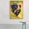 Красочный и величественный петух, картина с изображением современных животных, постеры, принты, настенная художественная картина для гостиной, домашний декор, Cuadros