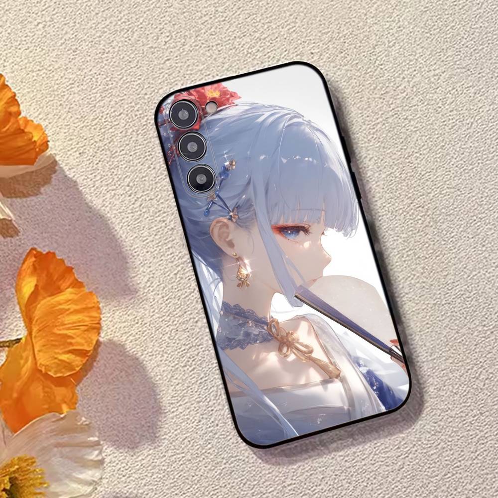 Чехол для телефона Genshin Impact K-Kamisato A-Ayaka Силиконовый Мягкий Для Samsung Galaxy A73,A72,A71,A70,A53,A52,A51