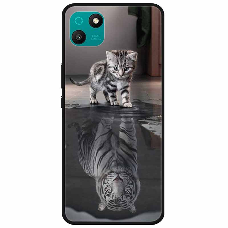 For Wiko T10 / T3 Case Soft Cartoon Cat TPU Silicone Phone Shells for WIKO T3 Bumper on for WikoT10 T 3 Fashion Protective Bags