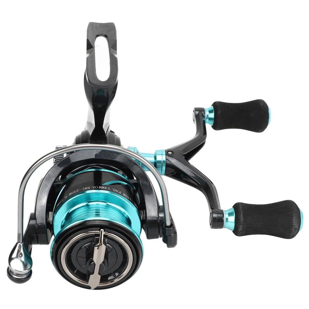 Рыболовная спиннинговая катушка Высокое отношение вращения Кнопка разгрузки большого диаметра Двойная катушка, (Рука DH3000)