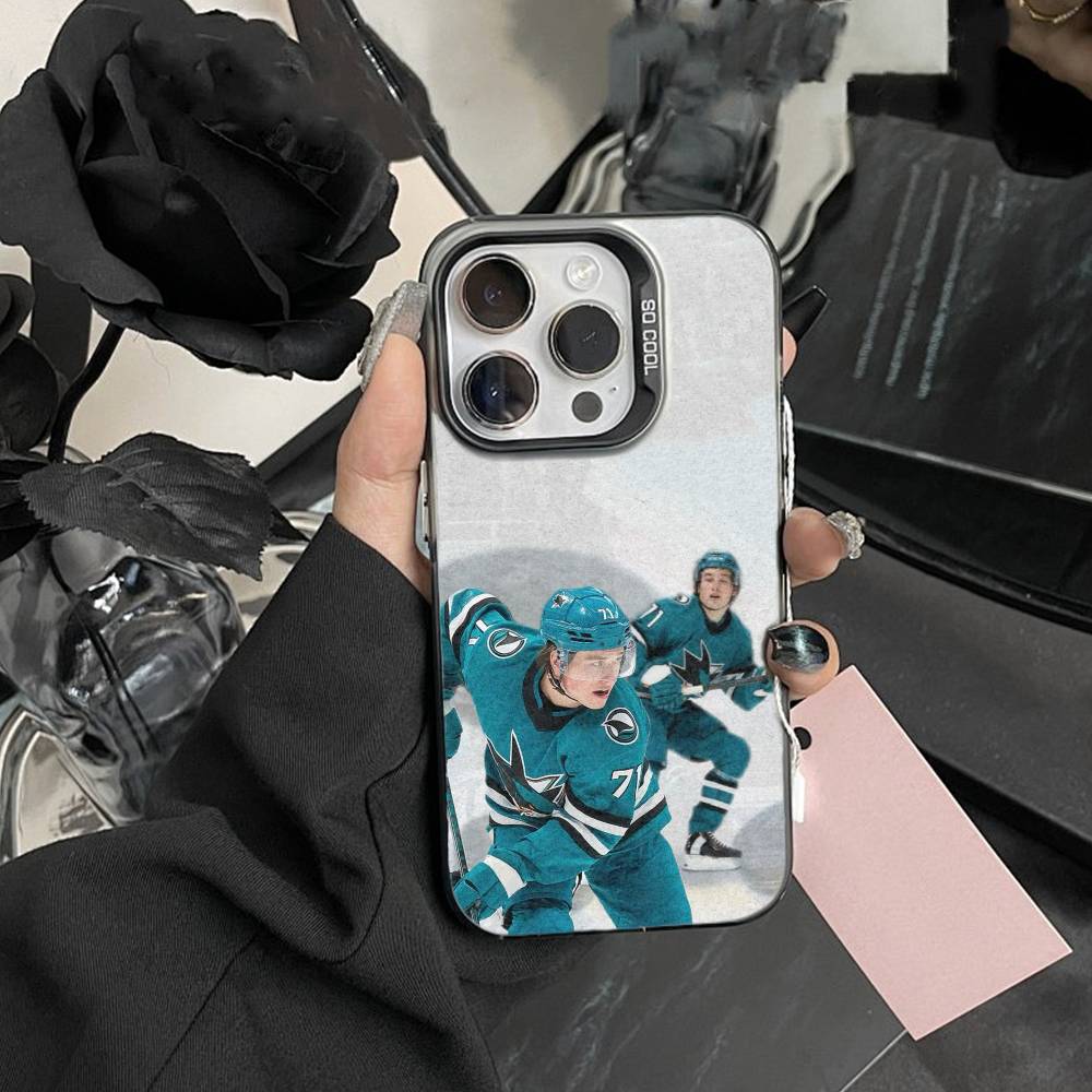 Чехол для телефона Sharks-William Eklund для iPhone 17, 16, 15, 14, 13, 12 Pro Max Черный Конфетный Матовый Ударопрочный Чехол