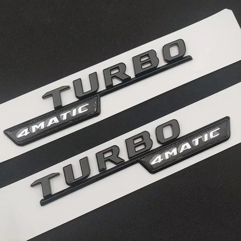JCG1 ABS For Mercedes Benz A 35 45 AMG W177 W176 A35 A45 A45S TURBO 4MATIC Car Trunk Letters Emblem Badge Logo Stickers Accessories