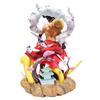 35cm One Piece Anime Cartoons Figure Gk Luffy Pvc The Kimono Collectible Model Toy Figurine Doll Gift Figma Replaceable Head