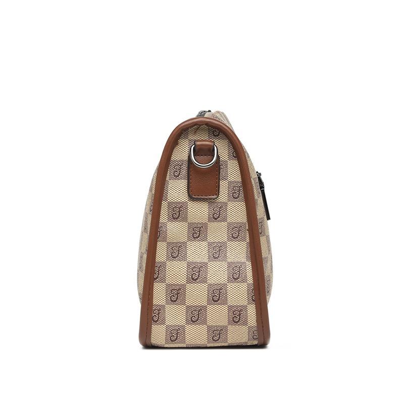 Новая женская сумка модная универсальная клетчатая одноплечевая сумка через плечо портативная с широким плечевым ремнем большой вместимости простая сумка-тоут