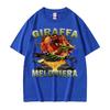 Giraffa Meloniera Funny Italian Brainrot Meme Tshirts Unisex Women Hip Hop Humor Style T Shirt Casual Comfort Short Sleeve Tshirt