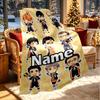 Custom Name Personalized Haikyu Print Blanket, Home Decor, Bedroom, Sofa, Camping, Couch, Gifts for Birthday Christmas