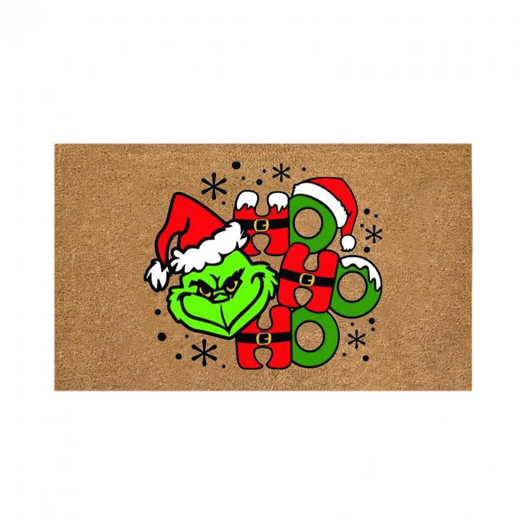 Добро пожаловать Рождественский коврик Нескользящий и моющийся коврик для украшения двери Коврик для входа Коврики для входа