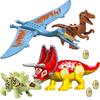 Мир Юрского периода Барионикс Птеранодон Раптор Стигимолох Трицератопс Модель Фигурка Блоки Конструктор Кирпичики Игрушка Для Детей