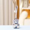 Cute Checkered Bow Strap Pants Sweater Camera Teddy Bear Plush Doll For Girls Gift And Bag Decoration