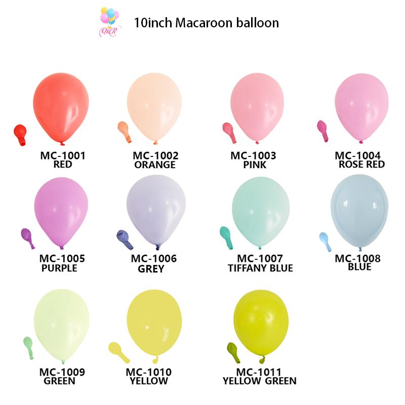 Pastel Balloons Latex Party Balloons 12 Inch Round Helium Multicolor Purple Orange Blue Yellow pink Macaron Balloons