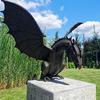 Fountain Dragon Ornament, Garden Dragon Statue, Fountain Dragon Ornament, Resin Water Feature Sculpture, Home Garden Decor