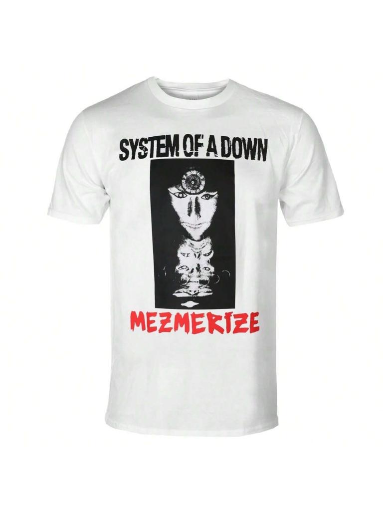 Хлопковая футболка с графикой System Of A Down, унисекс, мужская, женская, летняя, с коротким рукавом, модный бренд, футболка, роскошные, повседневные, винтажные, ретро, топы