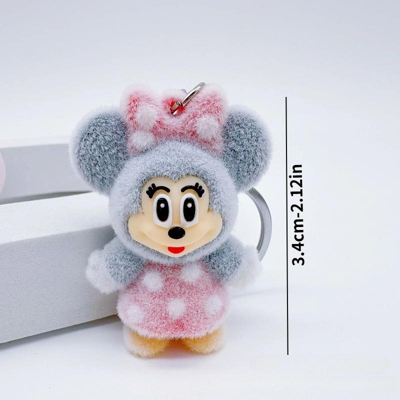 Disney Мультяшный Флок Дональд Дак Брелок Микки и Минни Подвеска Игрушка Милый Аксессуар для Сумки Кукла Ребенок Рождественская Вечеринка Маленькие Подарки