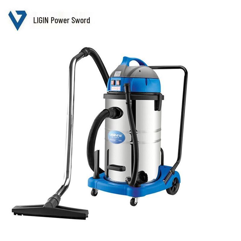 Промышленный пылесос для влажной и сухой уборки Lijian LJ-801, китайская вилка (адаптер в комплекте)