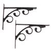 European Style L Shaped Shelf Wall Shelve Angle Bracket Metal Holder Floral