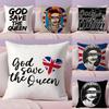 Бренд S-Save The Queen Наволочка для подушки Плюшевая ткань Мягкая Двусторонняя печать Невидимая молния Чехол для диванной подушки Домашний декор