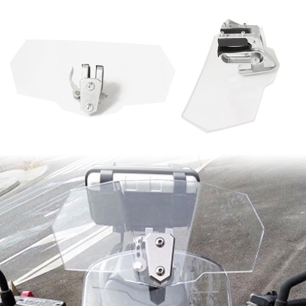 Adjustable Universal Motorcycle Small Windshield, Heightened for Modified Bikes.