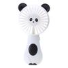 Мини ручной вентилятор Милые мультяшные вентиляторы с животными Мягкие лопасти Работает от батареек для студентов Панда Котенок Мини-вентилятор Портативный