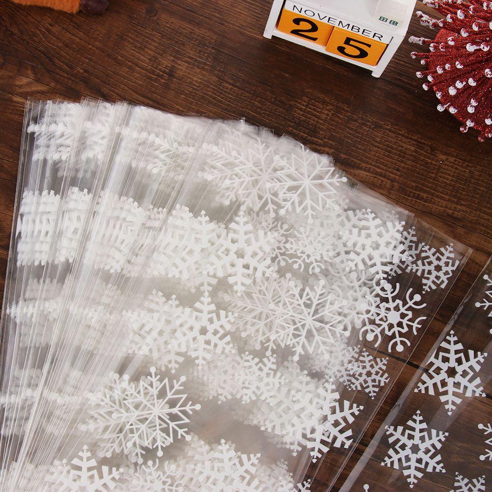 Gift Party Supplies Transparent Christmas Candy Bags Cookies Storage Baking Packaging Cellophane
