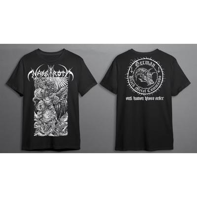 Nargaroth Футболка с принтом «Античеловечество» S-4XL Хлопковая футболка Унисекс Мужская и женская летняя футболка с коротким рукавом