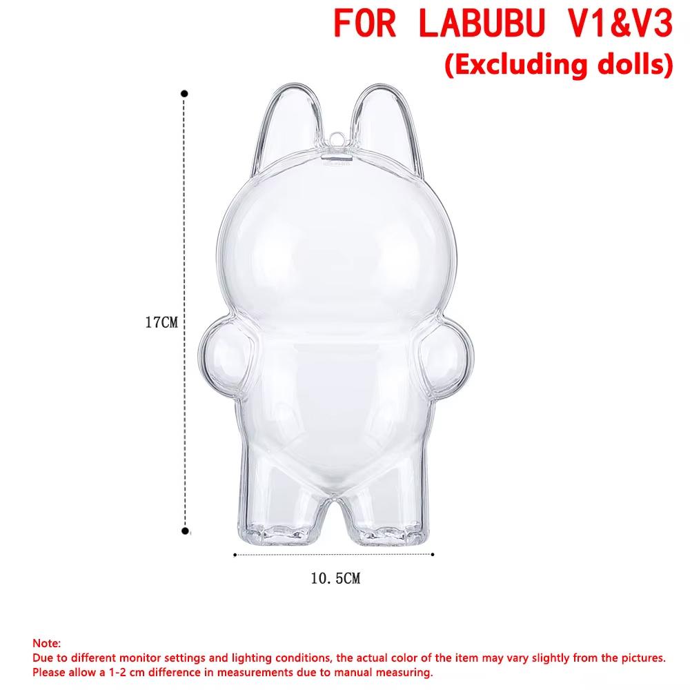 3/2/1 шт. Для LABUBU Защитный чехол Защитная крышка V1 V2 V3 V4 Плюшевая кукла Коробка для хранения Пылезащитный чехол Для аксессуаров Labubu